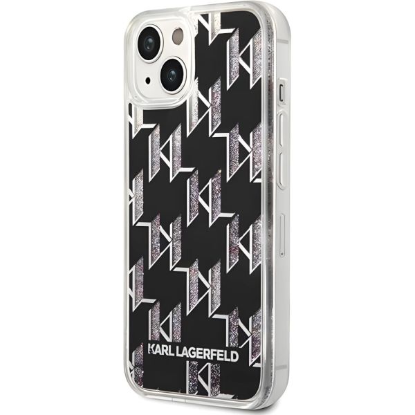 Coque Karl Lagerfeld KLHCP14MLMNMK iPhone 14 Plus/15 Plus 6,7" hardcase black Liquid Glitter Monogram