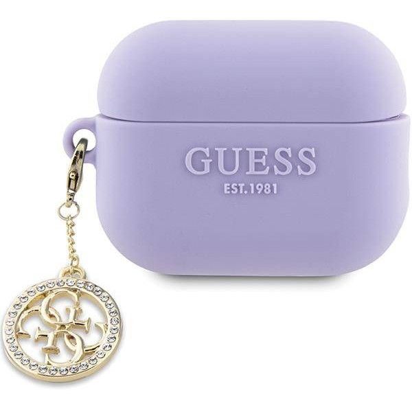 Coque Guess GUAP23DSLGHDU AirPods Pro 2 (2022/2023) purple 3D Rubber 4G Diamond Charm