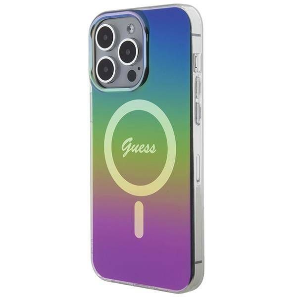 Coque Guess iPhone 15 Pro 6.1" rainbow hardcase IML Iridescent MagSafe