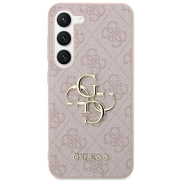 Coque Guess Samsung Galaxy S24 Ultra S928 pink hardcase 4G Big Metal Logo
